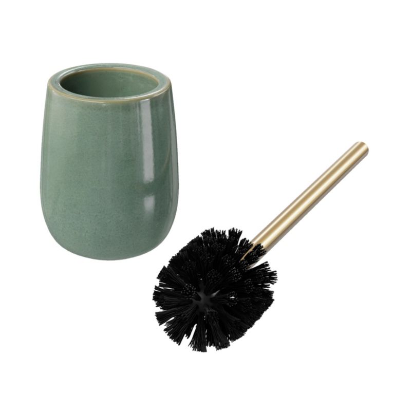 Toiletbørste Boann Grøn Keramik 44 cm | 5059340718958