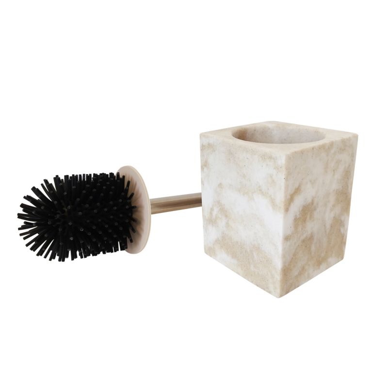 GoodHome Cenia WC-børste i beige marmor