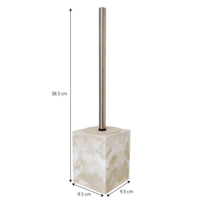 Toiletbørste Cenia Marmor Beige 9,5x9,5x38,5 cm