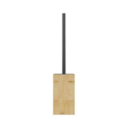 Toiletbørste Bambus Sort Keramisk 44 cm