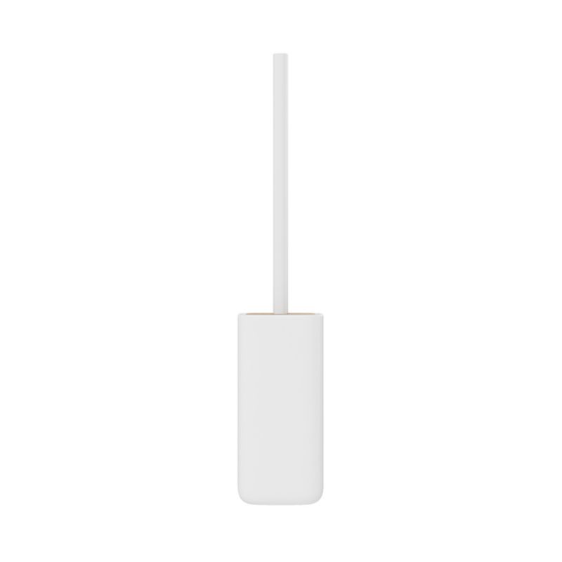 Toiletbørste Cervia Hvid Keramik og Bambus 44 cm | 5059340719153