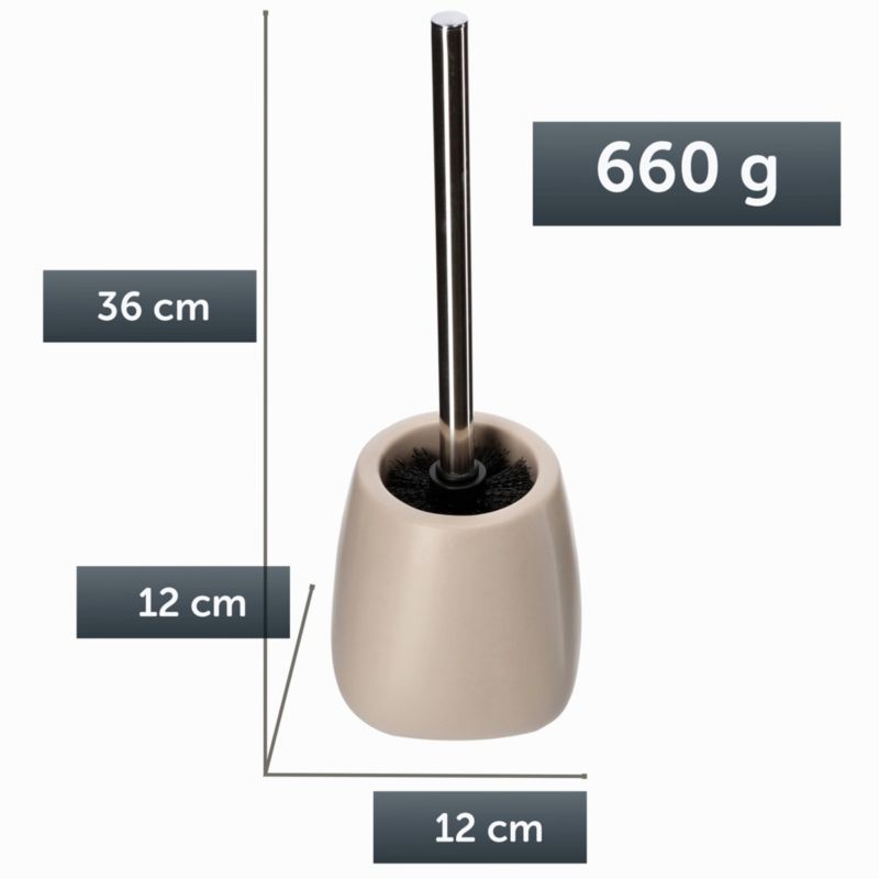 Toiletbørste Keramisk Beige 11 x 24,5 cm 1 stk. | 5903699408261