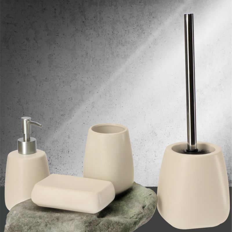Toiletbørste Keramisk Beige 11 x 24,5 cm 1 stk. | 5903699408261