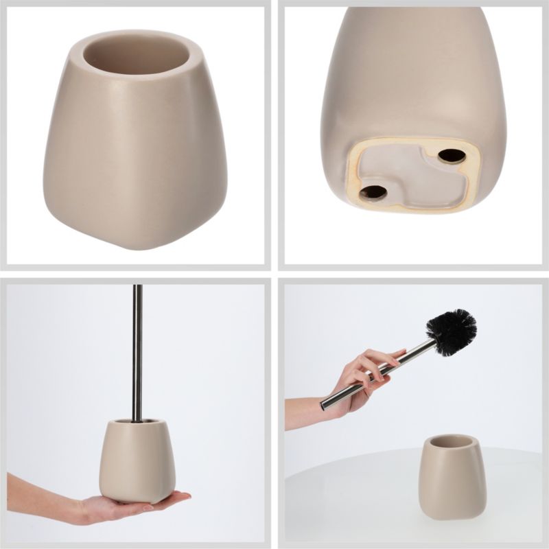 Toiletbørste Keramisk Beige 11 x 24,5 cm 1 stk. | 5903699408261