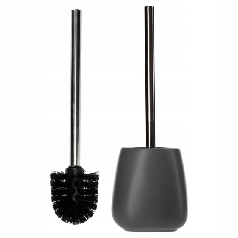 Toiletbørste Keramisk Oval Grå 24,5 cm 5903699408292