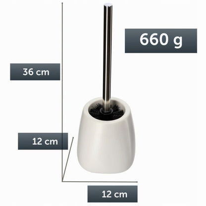 Toiletbørste Keramisk Hvid 11x11x24,5 cm
