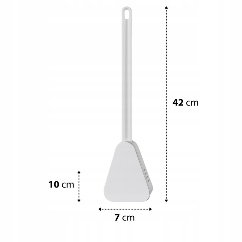Silikone toiletbørste hvid 42 cm 1 stk. | 5905923651542