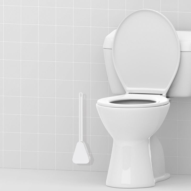 Silikone toiletbørste hvid 42 cm 1 stk. | 5905923651542