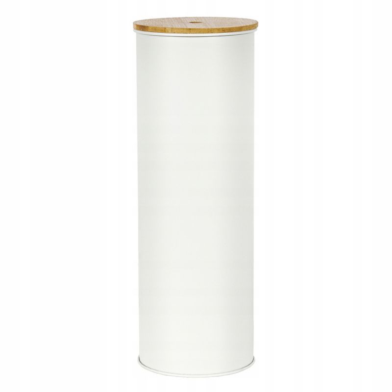 Toiletbørste Hvid 9,5x38,5 cm med Bambuslåg