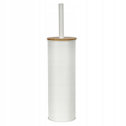Toiletbørste Hvid 9,5x38,5 cm med Bambuslåg