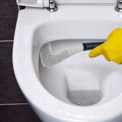 Væghængt Toiletbørste Selvrensende Sort Grå 1 stk.