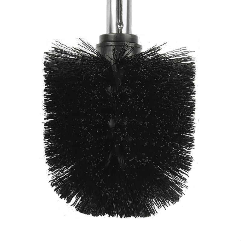 Toiletbørste Udskiftelig Hoved Sort 8x8x36 cm 5901583508073