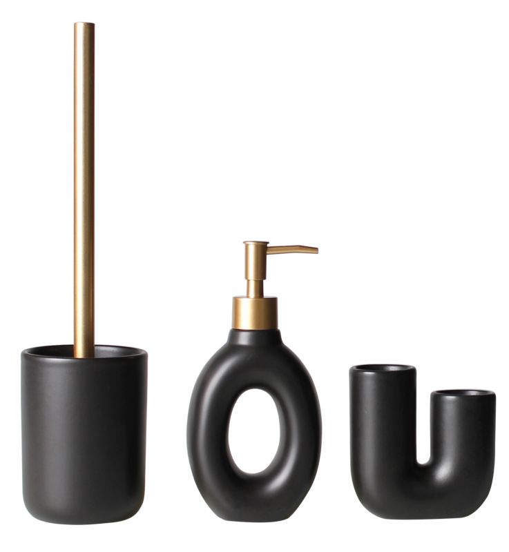 Toiletbørste Aldo Sort Rustfrit Stål 35 cm | 5903754819339