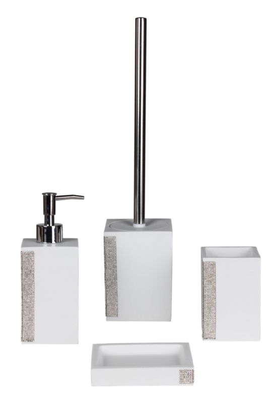 Toiletbørste Keramik Hvid 38,5 cm