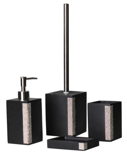Toiletbørste i Keramik Sort 38,5 cm | 5903754819636