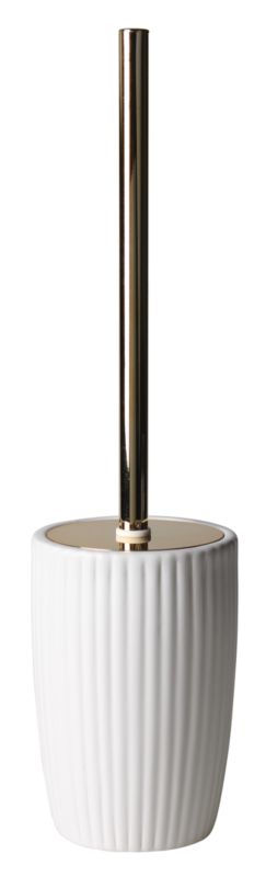 Toiletbørste Melo Hvid/Guld Keramik 110x150 mm