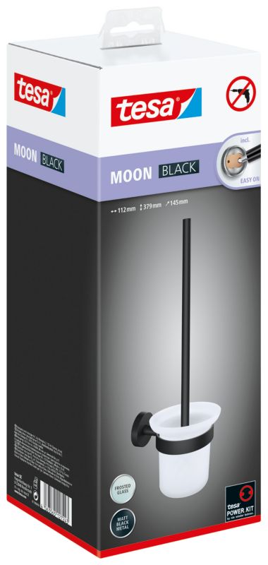 Tesa Moon sort WC-børste uden boring