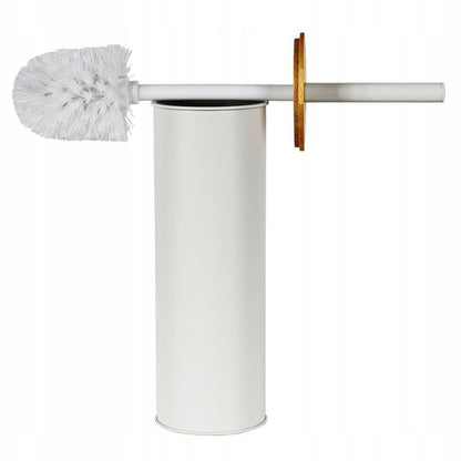 Toiletbørste Hvid Bambus 38,5 cm Stål