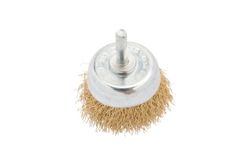 Universal frontbørste med 6 mm skaft, stål, Ø 60 mm