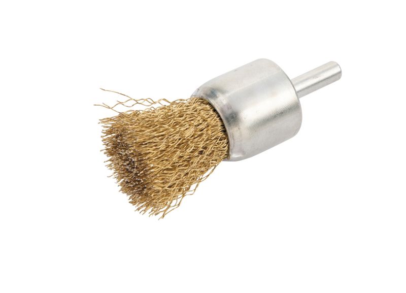Universal penselbørste med 6 mm skaft, stål, Ø 25 mm