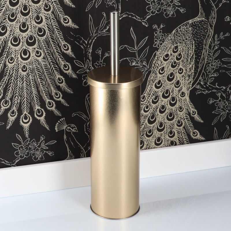 Toiletbørste Andres Gold Guld Metal 38 cm