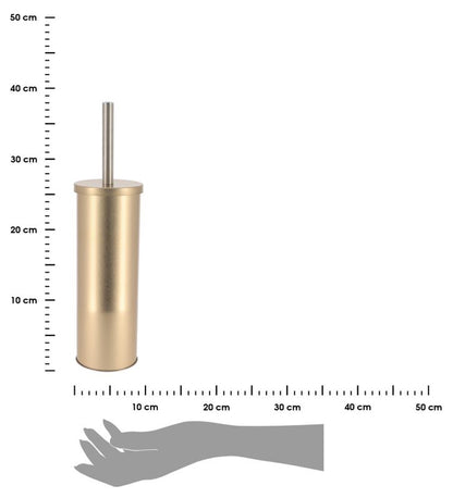 Toiletbørste Andres Gold Guld Metal 38 cm