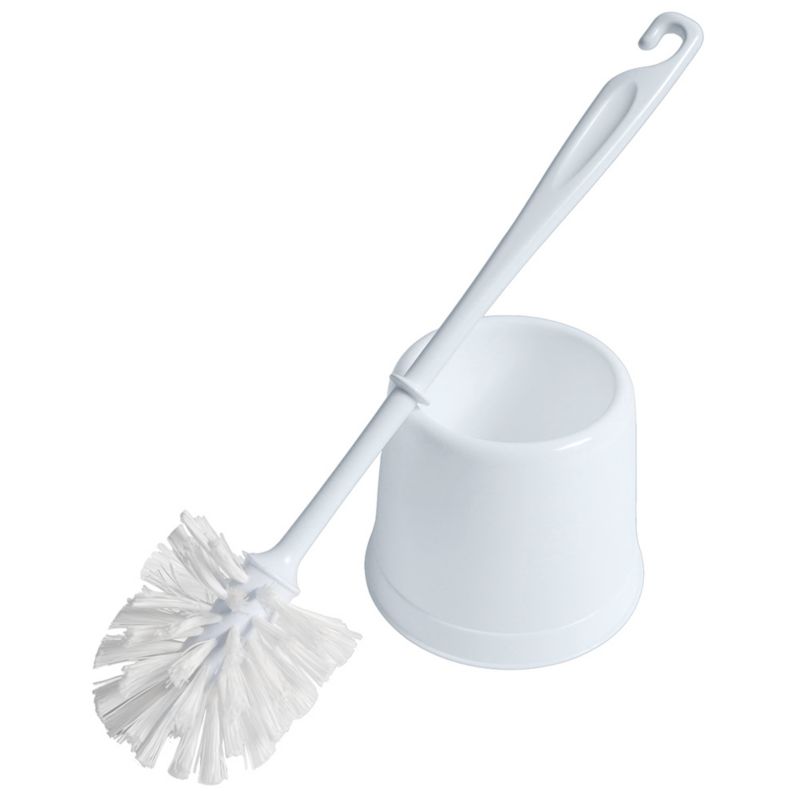 Toiletbørste med Holder Hvid Plastik 38 cm