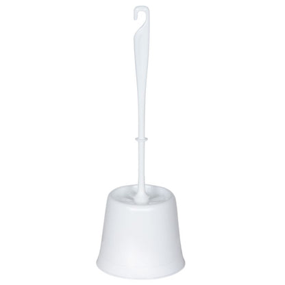 Toiletbørste med Holder Hvid Plastik 38 cm