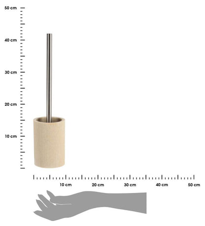Toiletbørste Porzio Beige Fritstående med Holder 1 stk.