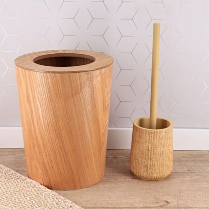 Toiletbørste Varm Eg Sandfarvet 10,5x10,5x36 cm 840 g