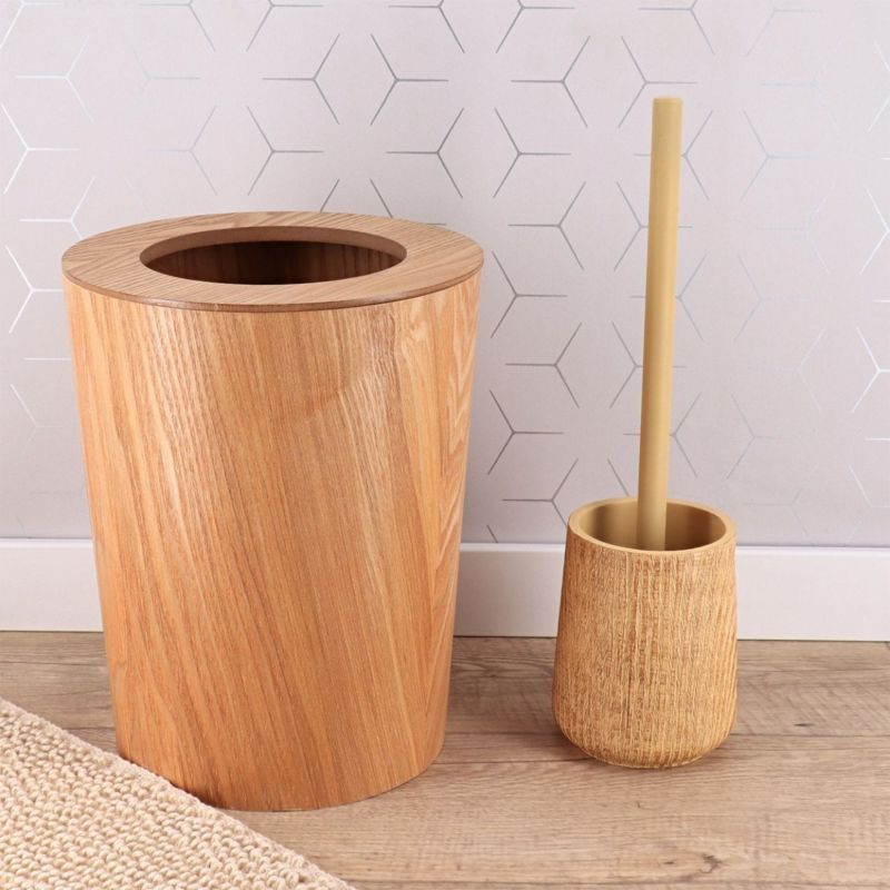 Toiletbørste Varm Eg Sandfarvet 10,5x10,5x36 cm 840 g