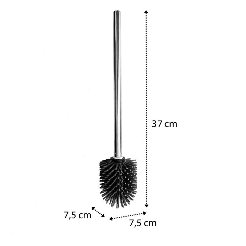 Toiletbørste Sepio Silikone Selvrensende Sølv 36 cm
