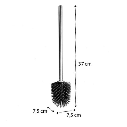 Toiletbørste Sepio Silikone Selvrensende Sølv 36 cm