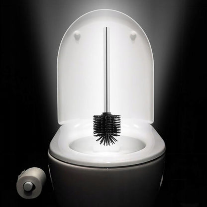 Toiletbørste Sepio Silikone Selvrensende Sølv 36 cm