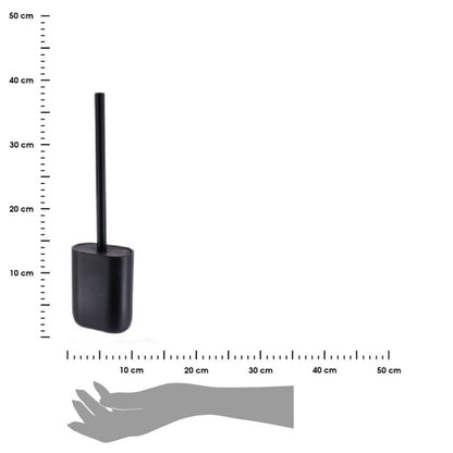 Toiletbørste Sottani Sort Mat Silikonespids 39 cm