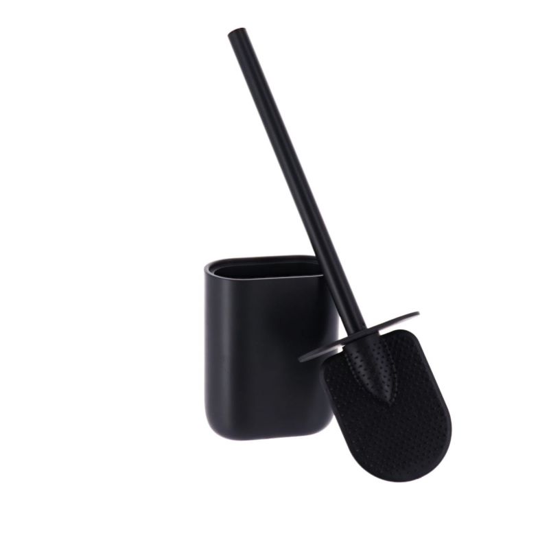 Toiletbørste Sottani Sort Mat Silikonespids 39 cm