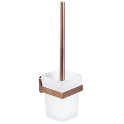 Toiletbørste Glas Mørk Kobber 35 cm Høj