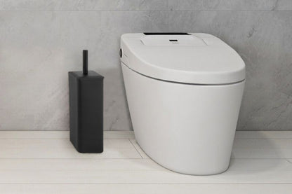 Toiletbørste Fonti Sort Mat Stål 39 cm
