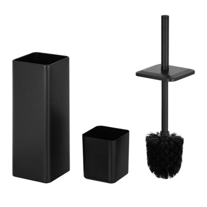 Toiletbørste Fonti Sort Mat Stål 39 cm