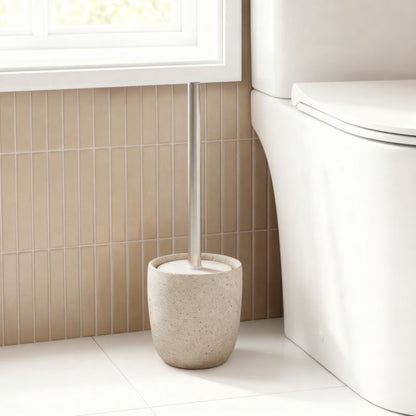 Toiletbørste Balka Beige Rustfrit Stål 38 cm