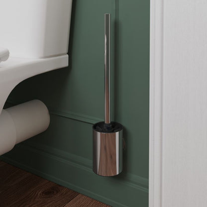 Toiletbørste med holder Cavally 7,3x36,6x8 cm Krom | 5063022506290