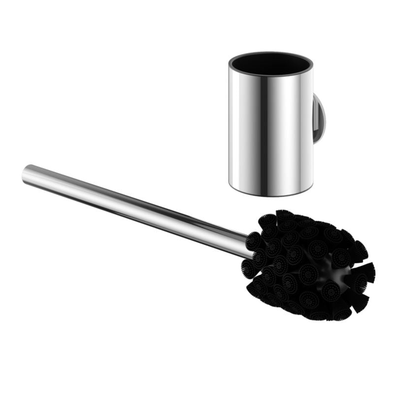 Toiletbørste med holder Cavally 7,3x36,6x8 cm Krom | 5063022506290