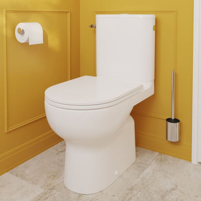 Toiletbørste med holder Cavally 7,3x36,6x8 cm Krom | 5063022506290