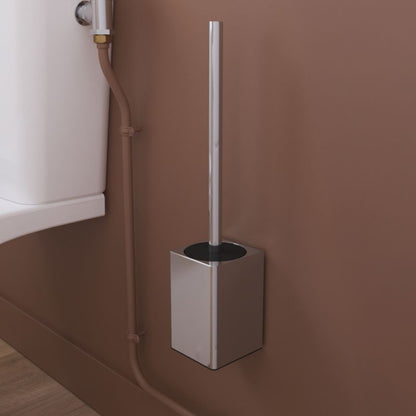 Toiletbørste med Holder Teesta Krom 38,7 cm