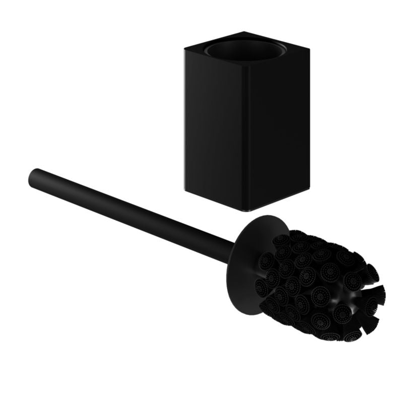 Toiletbørste Teesta 8x38,7 cm Sort Vægmonteret | 5063022507211