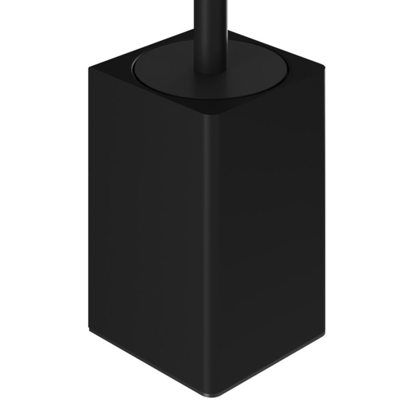 Toiletbørste Teesta 8x38,7 cm Sort Vægmonteret | 5063022507211