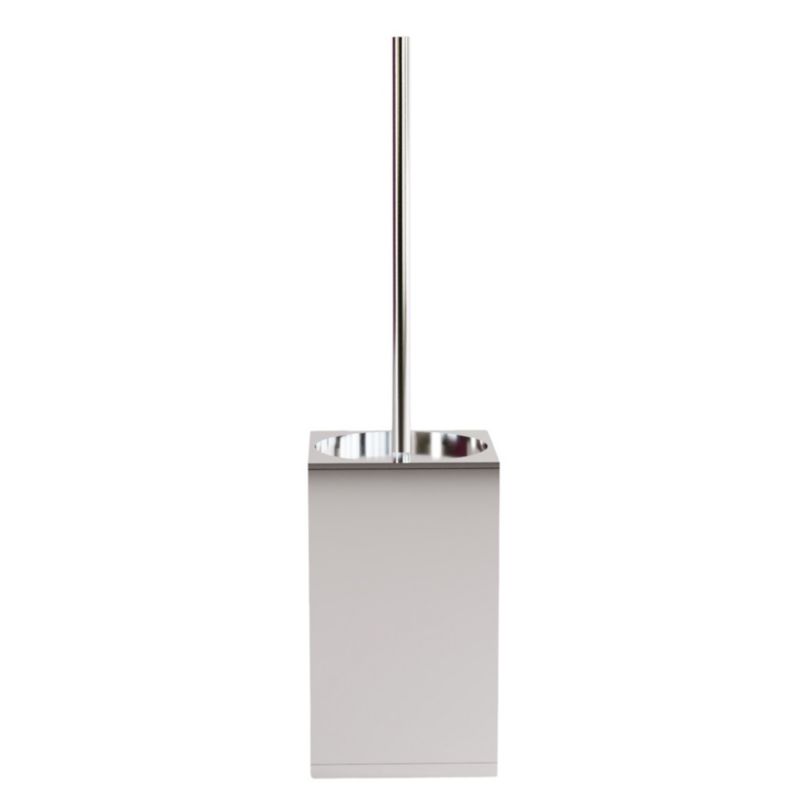 Toiletbørste 8x8x39 cm Krom 1 stk.