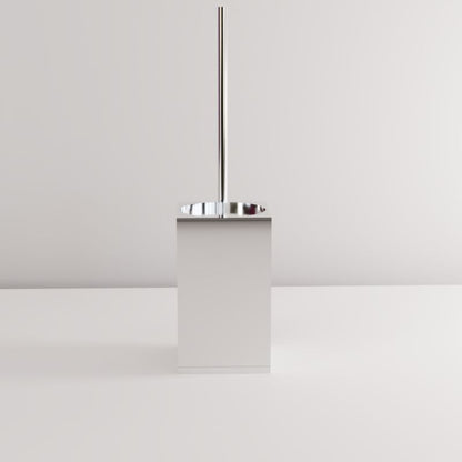 Toiletbørste 8x8x39 cm Krom 1 stk.