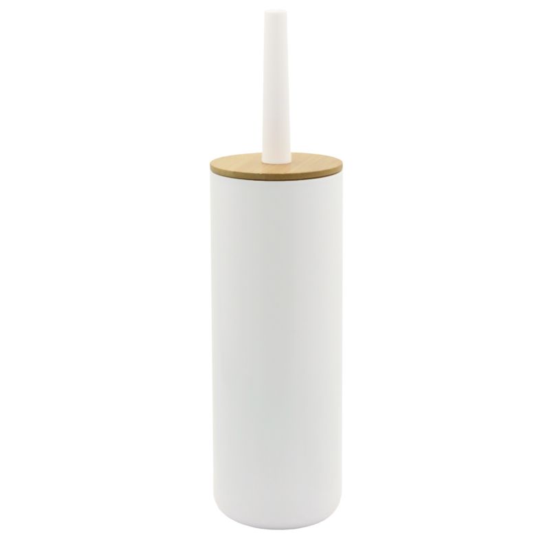 Toiletbørste Bambus Hvid Lukket 37,5 cm | P.MADERA-WHT