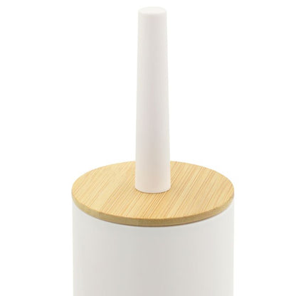 Toiletbørste Bambus Hvid Lukket 37,5 cm | P.MADERA-WHT